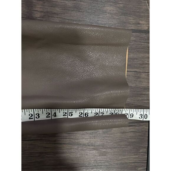 Sage the Label Tan Faux Vegan leather High-Rise Straight Leg Pants Size XS - Picture 13 of 16